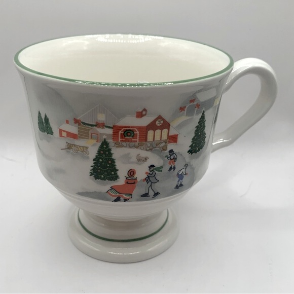 Sango Tea Cup VintageSilentNight
Green TrimLine Sledding,Skating Winter Scenes - Picture 1 of 7
